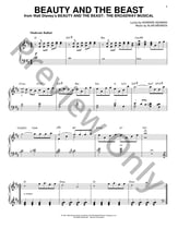 Beauty and the Beast piano sheet music cover